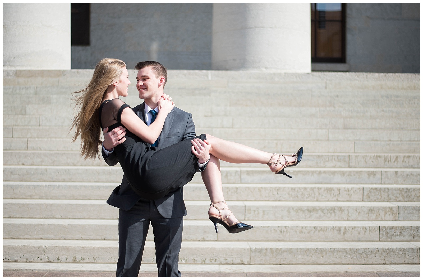 columbus state house engagement session