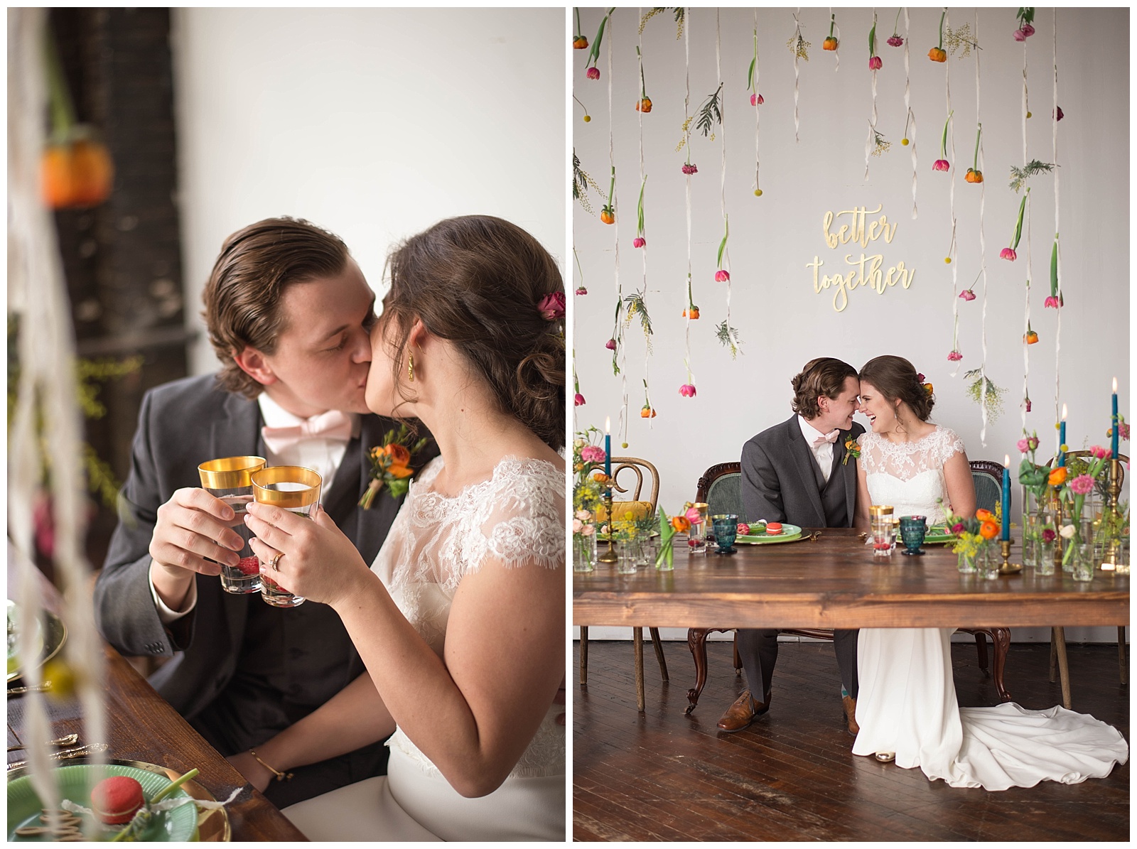 Sweet Heart Table, Spring Wedding | Monica Brown Photography monicabrownphoto.com