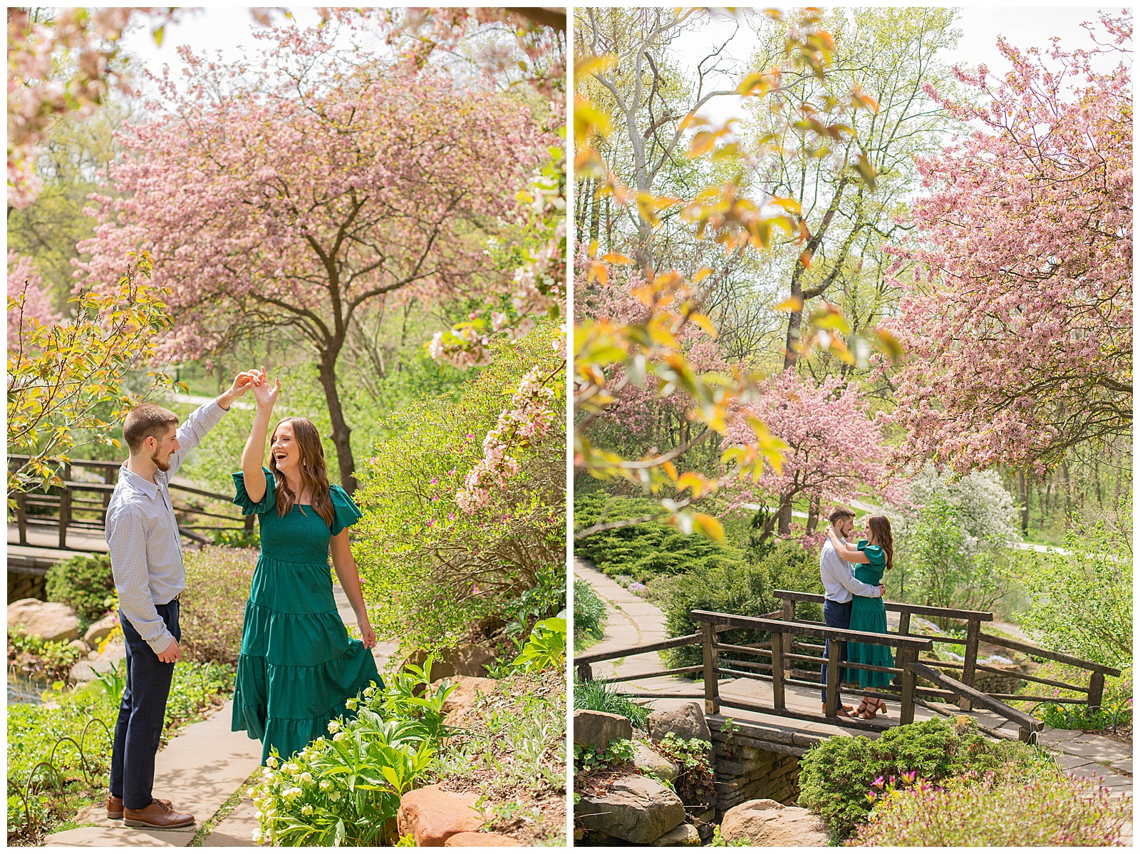 Newfields Spring Engagement Session