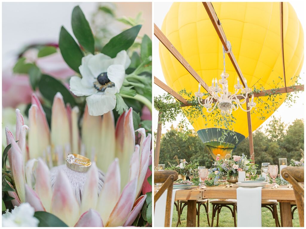 Hot Air Balloon Wedding Inspiration | monicabrownphoto.com