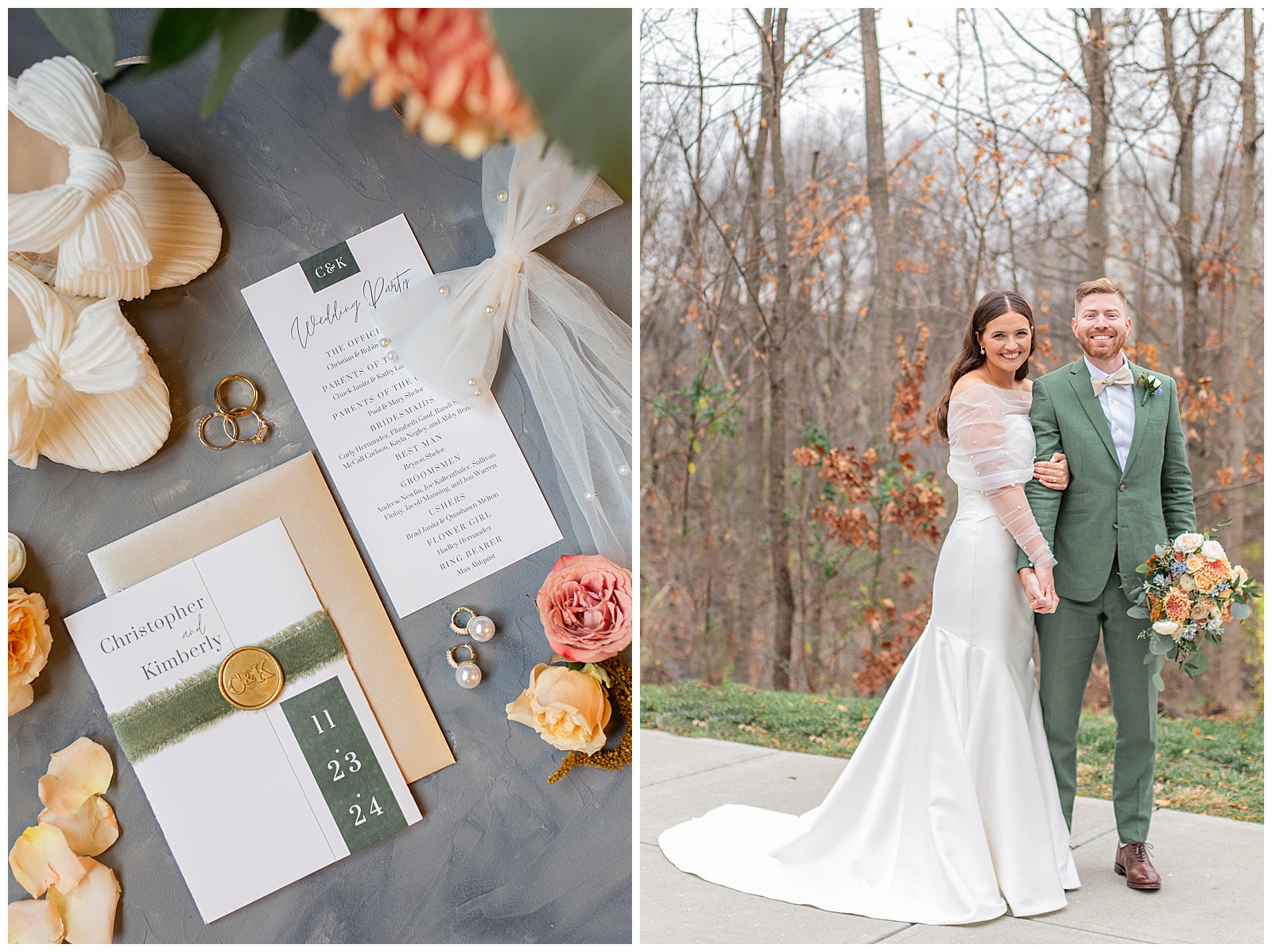 The Bluffs at Conner Prairie with Ritz Charles Winter Wedding | monicabrownphoto.com